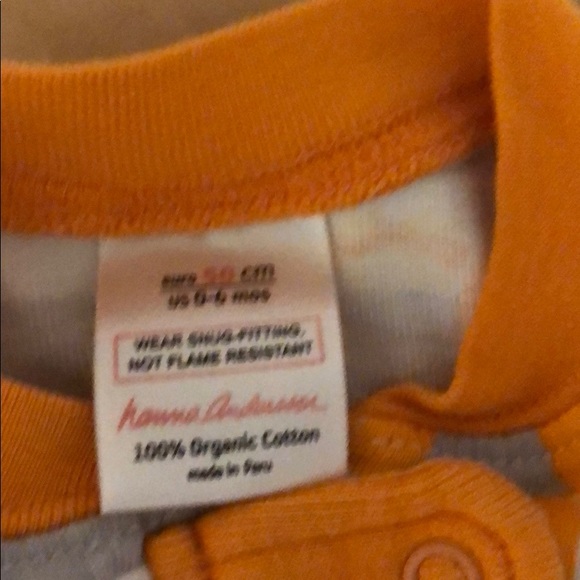 Hanna Andersson PJs footless 50 0-6 months - Picture 2 of 2